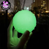 Pet Dog Toy Night Glowing Ball Pure Natural Rubber Leakage Food Toys for Large Dogs Puppy Non-slip Luminous Toys