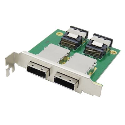 Dual Ports Mini SAS Internal SFF-8087 to External HD SFF-8088 Sas26P PCI SAS Adapter Card Replacement