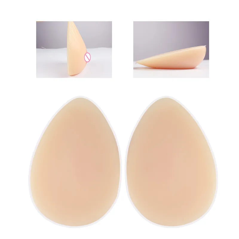 Realistic Silicone Breast Forms Prosthesis Fake Boobs Self Adhesive Tits  For Drag Queen Shemale Transgender Crossdresser