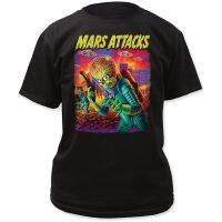 Mars Attacks UFOs Attack Mens Tee Black Fashion mens short sleeve T-shirt 100% cotton