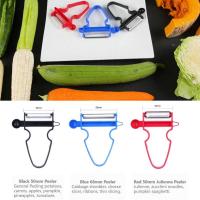 Magic 3ชิ้น peeler Triple peeler slicer Shredder shredded cossette ผักผลไม้มันฝรั่ง Shredder zester ห้องครัวเครื่องมือ: