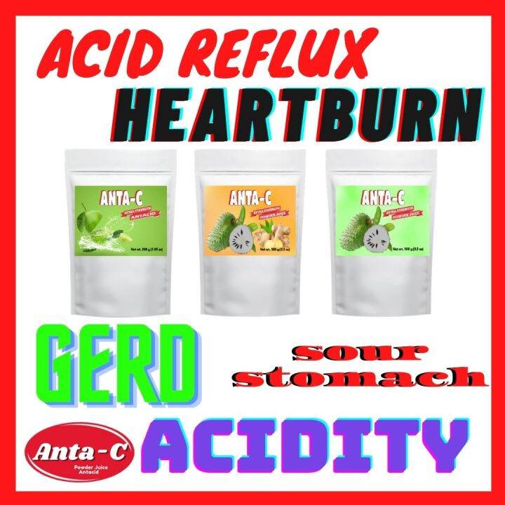 ANTI ACID ANTAC / 3 PACKS ANTI GERD / 3 FLAVORS CALAMANSI GUYABANO AND