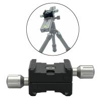 50Mm Qr-50B Pelepasan Cepat Plat Boleh Dir 90 ° Penyesuai Pengapit untuk Arca Swiss A Plat Tripod Bola Kepala Kamera dengan Sera