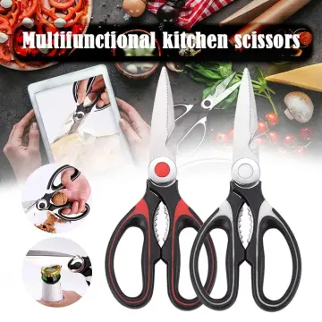 1pc Multifunction Stainless Steel Meat Strong Shear, Classic Two Tone Kitchen  Scissor For Home