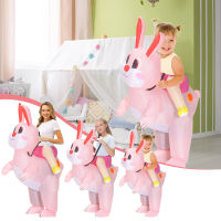 Easter Riding Bunny Half-length Festive Cosplay Costume Inflatable Summer Outdoor Funny Toys Suit The Birthday Gift For Party