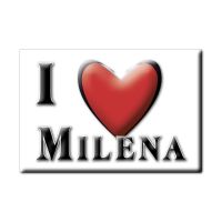 MILENA MAGNET LODESTONE SICILY (CL) ITALY FRIDGE MAGNET SOUVENIR I LOVE