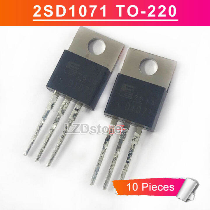 10pcs Original D1071 TO220 2SD1071 TO-220 300V/6A NPN Darlington ...