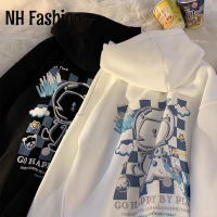 NH Fashion เสื้อฮู้ด เสื้อแขนยาวอบอุ่น หลวมและสบาย นุ่มนวล สไตล์ ทันสมัย สบายๆ WWY2391BSX 38Z230919