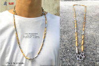 สร้อยคอไม้ขีด สองกษัตริย์ necklace hiphop สแตนเลสแท้ Stainless แฟชั่นชาย แฟชั่นผู้หญิง 316l allacc