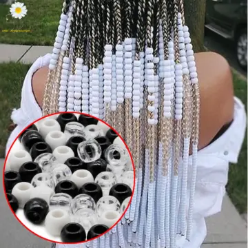 100PCS DIY Women Girls Dreadlocks Beads Braided Hair Rings Accessories Clip  Pins