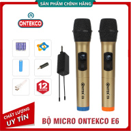 Bộ Micro Không dây Cao cấp ONTEKCO E6 MV01 MV02 Chuyên cho loa kéo & amply, Karaoke gia đình, karaoke đường phố, dã ngoại - Bảo hành 12 Tháng (2 mic) thumbnail