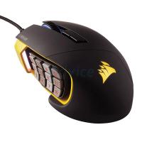 CORSAIR OPTICAL เมาส์ MOUSE Scimitar Pro RGB (Yellow)