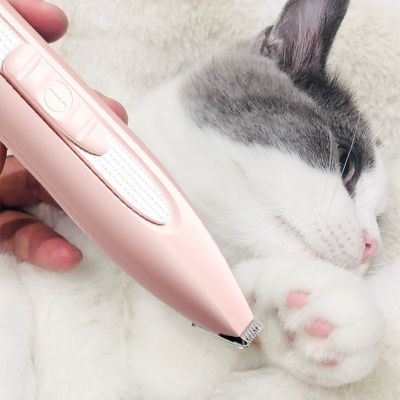 ▤♟△ Cat Nail Hair Trimmer Pet Grooming Shaver Pet Hair Remover Small Battery Scissors Electric Pusher Professional Dog Paw Clipper