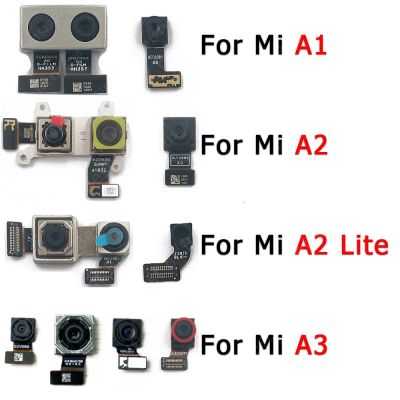 กล้องด้านหน้าด้านหลังเดิมสําหรับ Xiaomi Mi A3 A2 Lite A1 5X 6X ด้านหน้าด้านหลังเซลฟี่ด้านหลังกล้อง โมดูลซ่อมอะไหล่ Flex