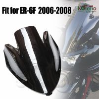 บังแสงใช้ได้กับ ER-6F 2006 - 2008 KAWASAKI EX650 NINJA 650กระจกรถจักรยานยนต์กระจกบังลม ER6F ที่เบนทางลม2007 45ซม.