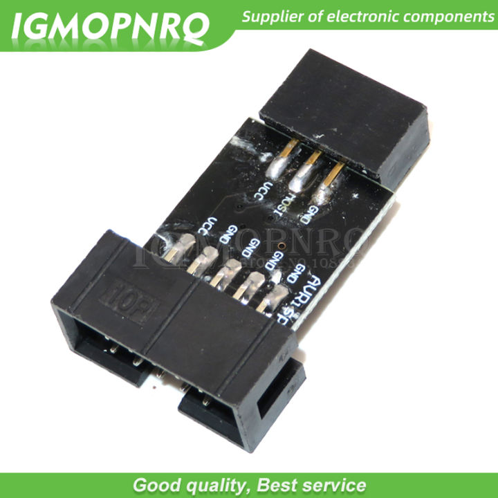 1pcs 10 PIN ถึง6 PIN ADAPTER สำหรับ AVRISP MKII USBASP STK500 STK-500คุณภาพสูง10PIN 6PIN