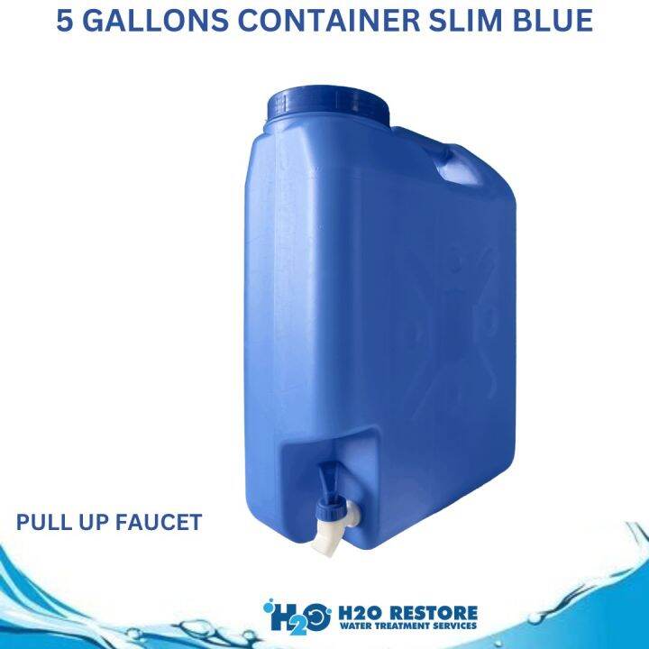 Water Containers 5 Gallons Slim Type Any Type of Faucet Variation