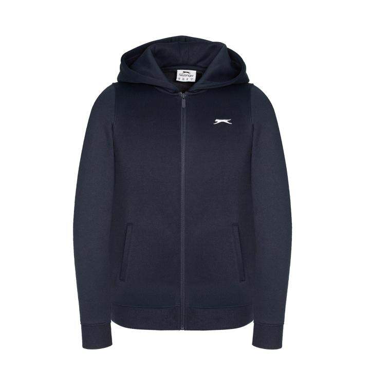 Slazenger Womens Fitted FZ Hoodie (Navy) Sports Direct Lazada