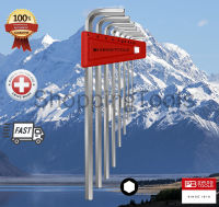 PB Swiss Tools หกเหลี่ยมชุด หัวตัด เบอร์ 1.5-8 มม. ตัวยาว รุ่น PB 211H-8 (8 ตัว/ชุด)