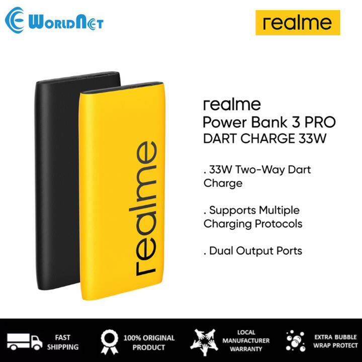 Realme Power Bank 3 Pro Dart Charge TwoWays Dart Charge/Dual Output