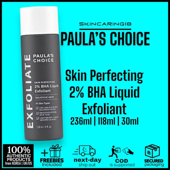 PAULA’S CHOICE Skin Perfecting 2 BHA Liquid Exfoliant 236ml 118ml 30ml by SkinCaring18