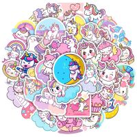 10/30/50PCS Cute Unicorn Cartoon Graffiti Sticker Kids Gift Decoration Laptop Waterproof Decal Kids Toy Water CupHelmetWholesale Stickers