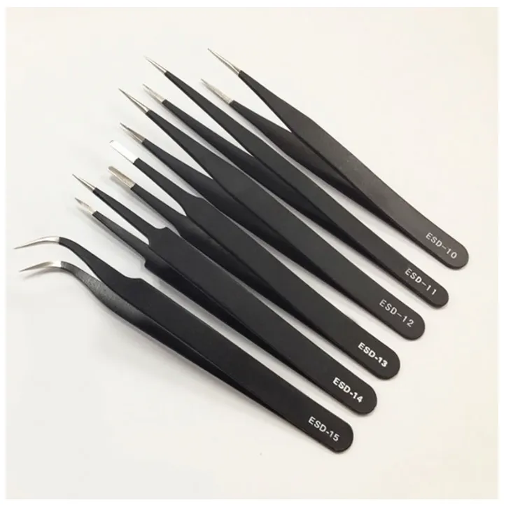 Set Tweezers Sewing Machine  Industrial Tweezers - Tweezers Anti