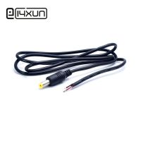 【YF】 1pcs 5.5x2.1mm Yellow Male Plug with 1metre Charging Cable 2.5A DC Power Connector Red   Black -