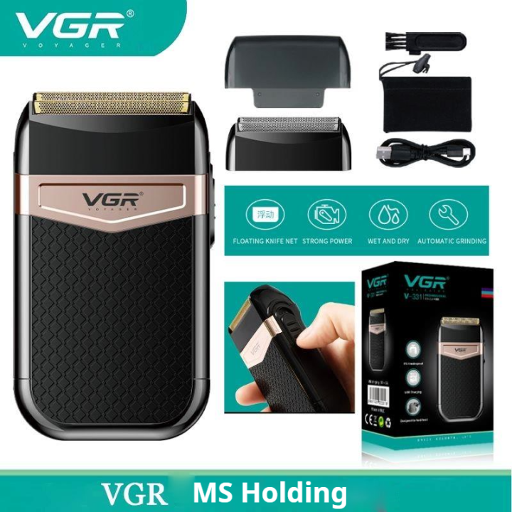 VGR V-331 Professional Men's Shaver Dual Independent Flexing Foils Face ...