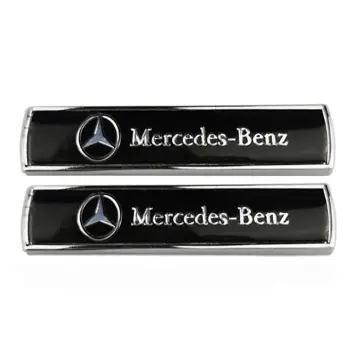 2 Logo Stickers Key Mercedes Benz 14mm Emblem Car Sticker