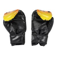 2pcs Boxing Training Fighting Flame Gloves Kids Muay Thai Sparring Gloves