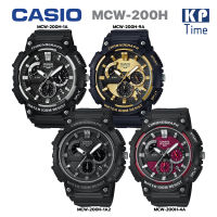 Casio นาฬิกาข้อมือผู้ชาย โครโนกราฟ กันน้ำ 100m สายเรซิน รุ่น MCW-200H ของแท้ประกันศูนย์ CMG