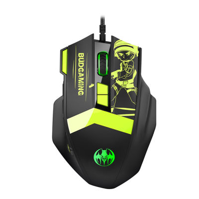 10000DPI USB Wired gaming mouse 7 gears ergonomic 12-key RGB backlight hardware press game mouse mice for PC computer pubg