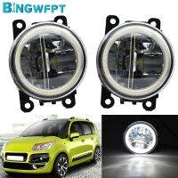 Car Styling DRL Fog Lamps Fog Light LED Angel Eye Car H11 DRL 12V For Citroen C3 C4 C5 C6 C-Crosser