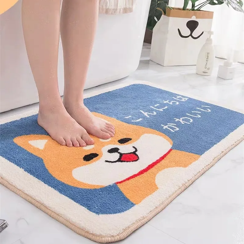 Hot) Cartoon Animal Dog Door Mat Akita And Kirky Non-Slip Car Soft Mat Cute  Home Bathroom Balcony Doorway Hallway Absorption Tools | Lazada Ph
