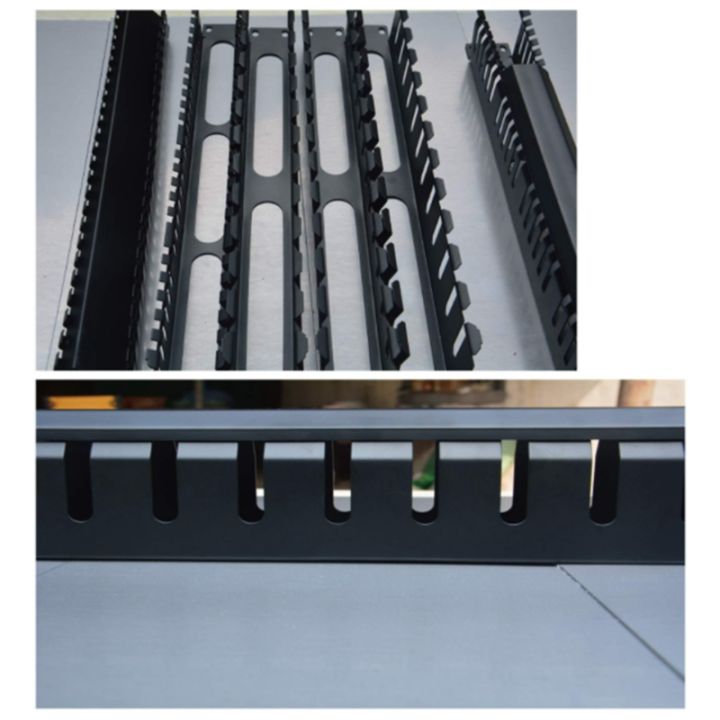 1u-cable-management-horizontal-mount-19-inch-server-rack-12-slot-metal-finger-duct-wire-organizer-with-cover
