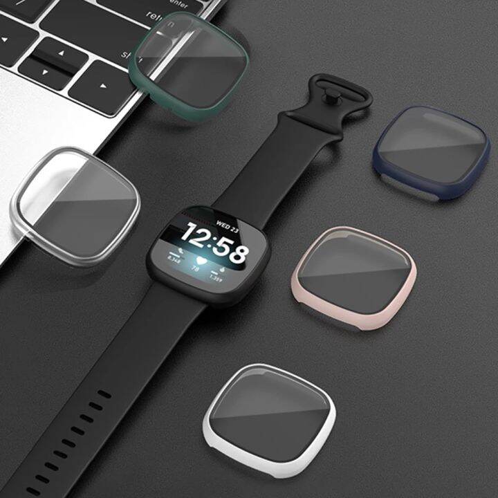 เคส-fitbit-versa-3-smart-watch-เคส-เคสป้องกันรอบด้าน-360-เคสแบบเต็มจอ-เคส-fitbit-sense-เคส-เคสป้องกัน-ฟิล์ม-ฟิล์มป้องกัน-ฟิล์มกระจกนิรภัย-hd-ฟิล์ม