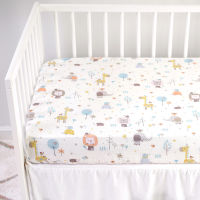 New Born Baby Crib Fitted Sheets Cartoon Stretch Bed Sheet Cotton Babies Bed Mattress Covers for Uni Baby Boys Girls Bedding