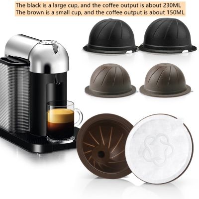 【YF】 O copo de filtro da cápsula do café 150-230ml com cápsulas recarregáveis descartáveis encerra selos alumínio das tampas etiquetas para o vertuo nespresso