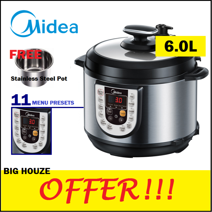 Midea 5L Electric Pressure Cooker .MYCH502A / MY12LS605A 6.0L