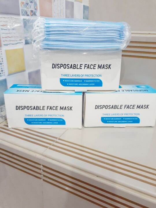 Masker Medis Disposeble Face Mask 3 Ply / Masker Anti Bakteri Anti ...