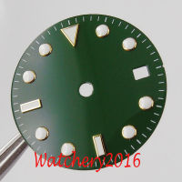 28.5mm Watch Green Sterile Dial date window fit DG2813 Miyota 8215 movement