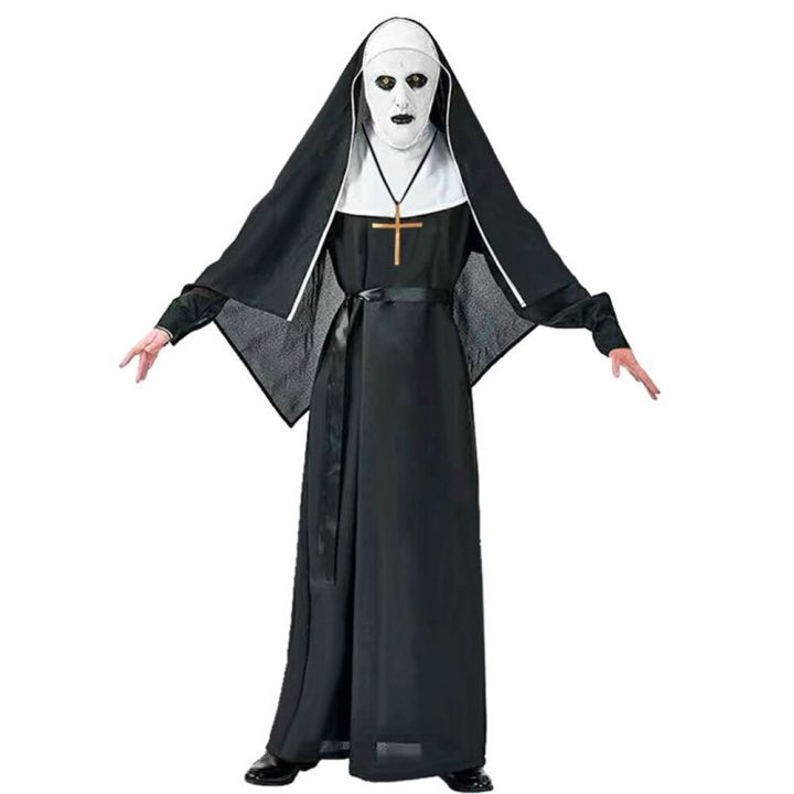 The Horror Scary Nun Valak Cosplay Costume Mask for men women Conjuring ...