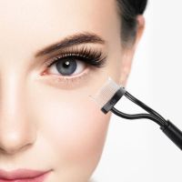 ☎❁ Eyelash Curler Beauty Makeup Lash Separator Foldable Metal Eyelash Brush Comb Mascara Curl Beauty Makeup Cosmetic Tool