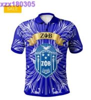 ZETA PHI BETA SORORITY VINTAGE STYLE 3D POLO SHIRT