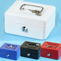 Lockable Cash Box Slot Cash Money Box Safe Portable With 2 Keys Money Jewellery Storage Box Storage Lock Box Outdoor