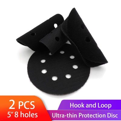 2pcs Ultra-thin Surface Protection Disc 5 inch 8 holes 125mm Interface pad for Polishing amp; Grinding - Hook and loop