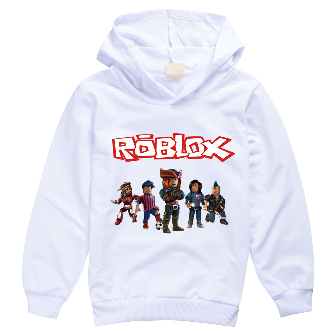 Hoodies Girls Roblox Age 2-15 Hooded Jumper Top Sweatshirt Boys Long Sleeve Kids 