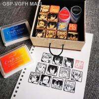 ♂VGFH MALL อะนิเมะ Bungo สุนัขจรจัด Atsushi Dazai Osamu Nakahara Chuuya Head สเเตมป์รูปใบหน้าอุปกรณ์ต่อพ่วง