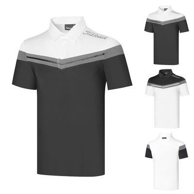 New golf quick-drying clothes mens short-sleeved outdoor quick-drying clothes loose breathable sweat-absorbing clothes T-shirt POLO shirt J.LINDEBERG Castelbajac Titleist FootJoy Master Bunny PEARLY GATES  TaylorMade1۞